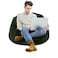 In House Kempes Fur Bean Bag Chair - Small - Green
