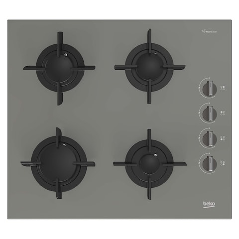 مسطح غاز بيكو EGE بلت ان - 4 شعلة - 60 سم - رمادي - BOCD T 6010