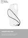 BodyGuardz Carve designed for iPhone 15 compatible with MagSafe case cover with Lanyard - Clear