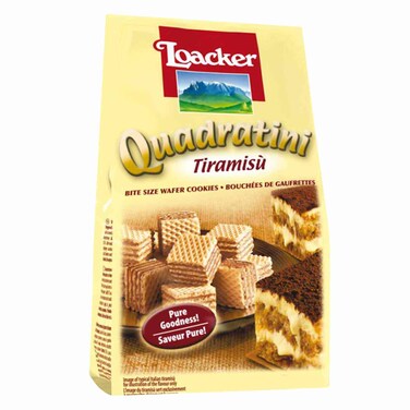 Loacker Quadratini Tiramisu Wafer 110g