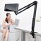 Generic-Cell Phone Holder Phone Clip Holder Clamp for Desk Bed Office Kitchen Long Metal Arm Bracket Multipurpose Tablet Computer Stand Holder
