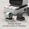 Elago W9 Stand Designed For Apple Watch Charger Stand Compatible With Apple Watch Ultra 49mm, Series 8/7 (45mm), Series 6/SE/5/4 (44mm) - Dark Grey