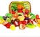 SKEIDO Cutting Play Vegetables And Fruits Kids Plastic Vegetable Fruit Toy Simulation Fruits Toys Set