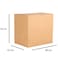 Generic Recyclable Corrugated Cardboard Boxes, Brown Carton Packaging 5 Box With Bubble Wrap, Stretch Roll &amp; Tape Bundle Offer Packing Set Of 8 Items, 45x54x68 cm