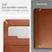 Spigen Laptop Sleeve Valentinus 15 15.6 16 inch, compatible with MacBook Pro, Built in Magnetic Flap, Leather Laptop Case, Laptop Pouch Bag - Classic Brown