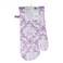 LA Collection 170 GSM Cotton Printed Oven Mitten Purple 17x32cm
