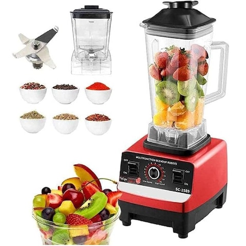 Silver-Crest Professional Blender, 2 In 1 4500W High Power Blenders For Kitchen Stainless Countertop Smoothie Blender Ideal For Smoothies Shakes