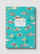 Lowha Spiral Notebook With 60 Sheets And Hard Paper Covers With Tropical Fish Design, For Jotting Notes And Reminders, For Work, University, School
