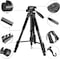 COOPIC T800 Portable 69.5 inches/176.5 centimeters Aluminium Alloy Camera Tripod Monopod with 3-Way Swivel Pan Head,Bag for DSLR Camera,DV Video Camcorder,Load up to 8.8 pounds/4 kilograms