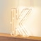 Golden Letter K Glowing with LED Lights 25cm