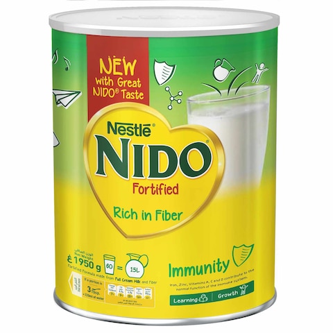 Nestle Nido Fortified Milk Powder Rich In Fiber Tin 1950g