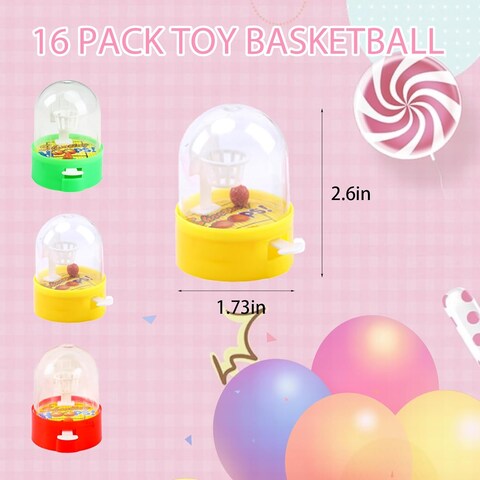 Generic 16 Pack Mini Basketball Games Toys, Finger Handheld Basketball Shooting Games, Party Favors Decorations Classroom Rewards Carnival Prizes For Kids