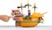 Nintendo Super Mario Deluxe Bowser Airship Playset with 5 Figures and 4 Accessories Batteries Included