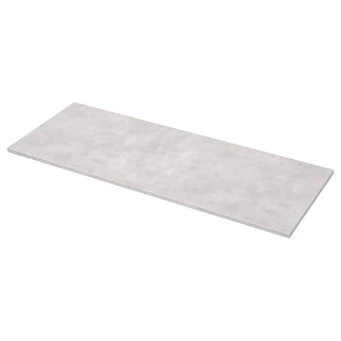 Ekbacken - Worktop, Light Grey Concrete Effect, Laminate, 246X2.8 Cm