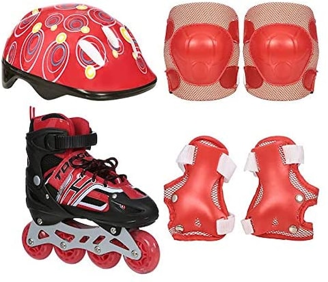 Top Gear TG 9006 Skate Shoes With Protection Set, Red