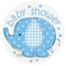 Umbrellaphants Blue 8 Mini D&eacute;cor Cutouts