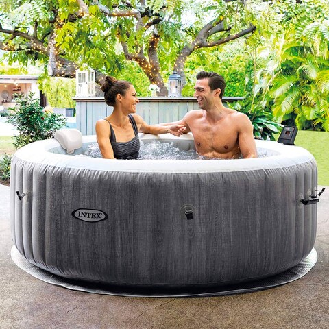 Intex PureSpa Greywooddeluxetm Set, 12 Languages (220-240 Volt), Age 6+