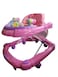 Lovely Baby Foldable Kids Walker BW05 with Adjustable Height, Musical Toys, Rotating Wheels, Comfortable &amp; Safe Activity Walker for Toddlers, Small Infant Boy Girl 6-18 months - Pink