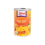 Buy Libbys Peach Slices In Heavy Syrup 420 gr in Kuwait