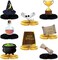 Ou Guan 8Pcs Honeycomb Centerpiece Table Decorations For Harry Potter, Magical Wizard Theme Party Decorate