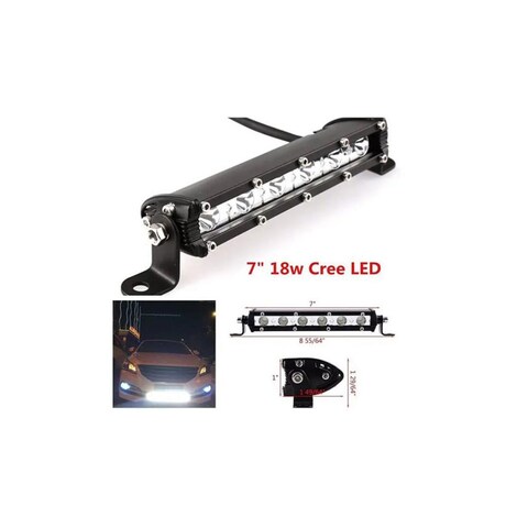 7-Inches TF 18W SPOT, Cree BEAM FLOOD/SPOT LED, IP68 Waterproof Rating, and Aluminum Housing Material with 360-Degree Lighting Angle