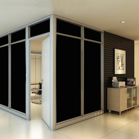 Lavish Window Blackout Film, 1Pcs Removable Light Blocking Static Total Blackout Privacy Sticker [45cm X 10 Yards]