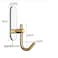ZALCOON Golden Cloth Hook for bathroom, kitchen,  (White) Towel robe Hook,  Stainless Steel, With Marble Oval Plate  Heavy Duty Wall Mounted Robe Hooks , Bathroom Organizer (Pack of 2)
