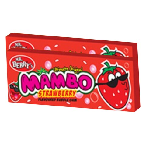MR BERRYS B/GUM MAMBO STRAWBE5&#39;SX24