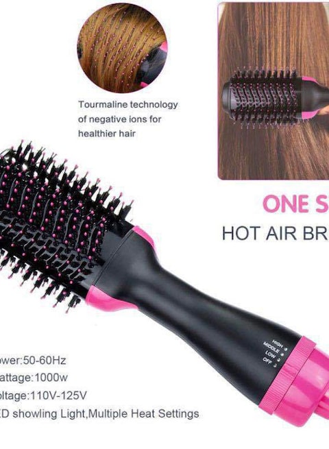 Multifunctional Anti-Static Hair Styler Comb With Blow Dryer black &amp; red 38.5 X 9 X 11.5cm