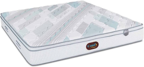 Galaxy Design Monaco Padding Layer, Gel Infused Foam Pocket Spring Box Top Mattress White Color Single Size (L x W x H) 200 x 100 x 28 cm Model - GDF2010-5 Year Full Warranty.