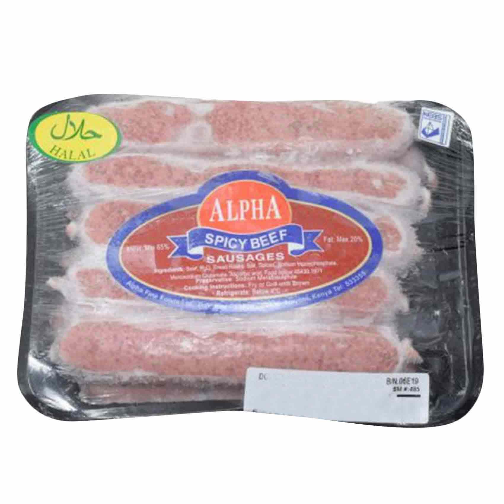 Alpha Beef Sausages Value Pack 1Kg Online | Carrefour Kenya