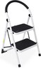 DUKE- STEEL LADDER HOUSEHOLD BLACK RUBBER 2 STEPS