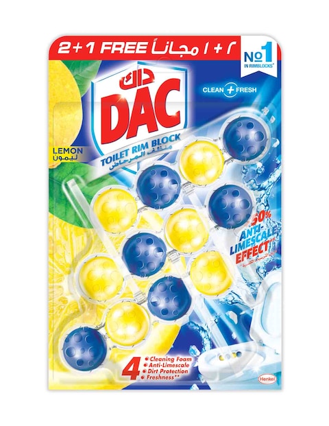 DAC TOILET RIM BLOCK LEMON 150G