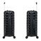 Eminent Hard Case Travel Bag Trolley Luggage Set of 3 TPO Lightweight Suitcase 4 Quiet Double Spinner Wheels with TSA Lock KK30 Black
