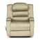 In House Velvet Rocking &amp; Rotating Recliner Chair With Storage Box - Dark Ivory - AB07