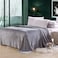 Fabienne Silky Plain Microfiber Bed Blanket Single Size Grey