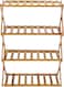 Royalford 4-Layer Bamboo Shoe Rack, Rf10413, 100% Natural Bamboo, Eco-Friendly, Collapsible Design, Easy To Store &amp; Carry, Multifunctional Shoe Shelf, Free Standing Shoe Organizer