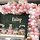 Guasslee Pink Balloon Arch Garland Kit - 124 Pieces White Pink Gold And Gold Confetti Latex Balloons