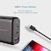 Powerology 3 Port 65W Gan Charger With Pd Eu, Black, P65Pdweubk