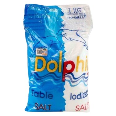 Dolphin Egypt Iodized Table Salt 1kg