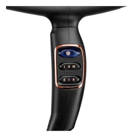 BaByliss Professional Hair Dryer With Concentrator Nozzle 2200W D665SDE Black