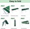 HEXAR Heavy Duty Camping Bed Double Layer Oxford Strong Sleeping Cots with Carry Bag for Adults &amp; Kids Portable Travel Folding Camping Cots for Home Office Outdoor Beach Vacation (GREEN)