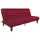 In House Maria 2 In 1 Sofabed Velvet Upholstered - Burgundy