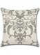 RISHAHOME Printed Cushion Cover Cotton Blend Grey/Biege 45x45cm
