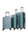 PARA JOHN  3-Piece Hard Side ABS Luggage Trolley Set 20/24/28 Inch Green