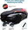Mornyray Car Cover Waterproof All Weather Windproof Snowproof UV Protection Outdoor Indoor Full Cover, Universal Fit For Sedan (Fit Length Up To 177 Inch)