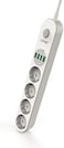 AL ARQAM SE4432 - 4 USB Socket 4-Way Power Strip Extension Cable