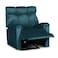 In House Velvet Rocking Recliner Chair - Dark Turquoise - AB011