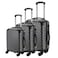 My Choice 4 Wheel Hard Casing Luggage Trolley Black Pack of 3