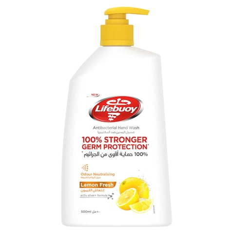 Buy Lifebuoy Antibacterial Hand Wash Lemon Fresh 500ml in UAE